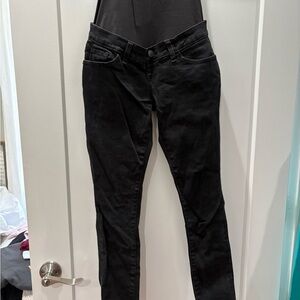 Abercrombie & Fitch Maternity Super Skinny Ankle Jeans in Black